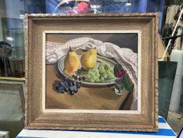Nature Morte Signée Marc Gonthier(1895-1954): Huile s\toile